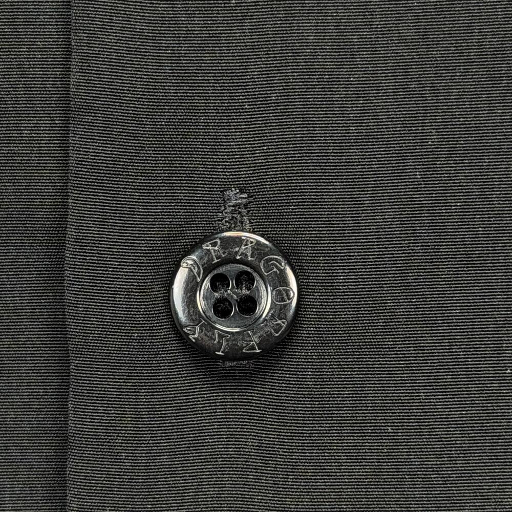 Dragonfly Shirt Mens Black Tribal Skulls Guy Casino Art Las Vegas Button Front M - Picture 5 of 6